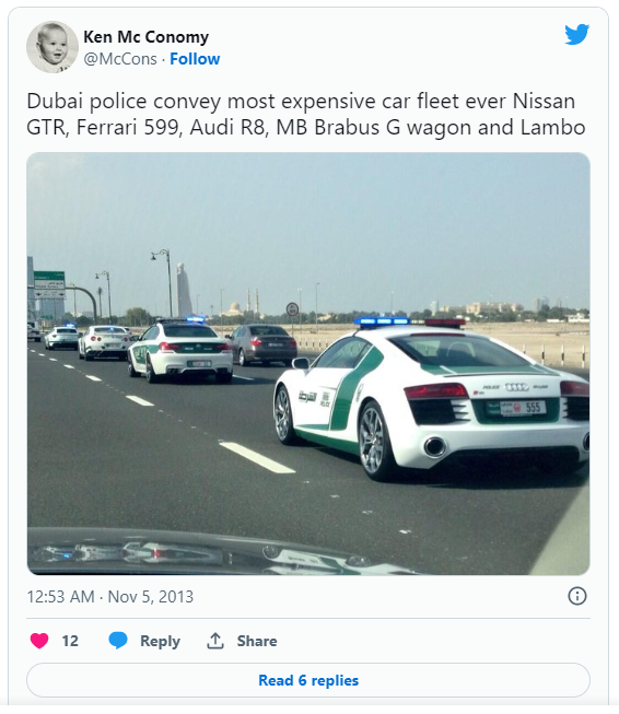 Dubai S Police Fleet The World S Coolest Supercars