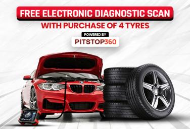 Free Electronic Car Diagnostic Scan with 4 Tyres