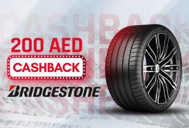 Get AED 200 Instant Cashback on Bridgestone Tyres!