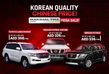 Marshal Tyres Mega Sale - Korean Quality at Chinese Prices