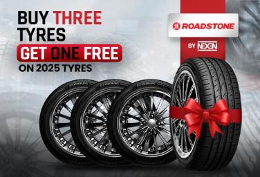 Buy 3 Get 1 Free Offer on 2025 Roadstone Tires