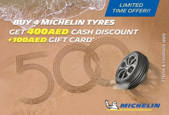  Michelin save 500 AED