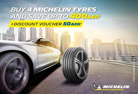  400 AED CASHBACK ON MICHELIN