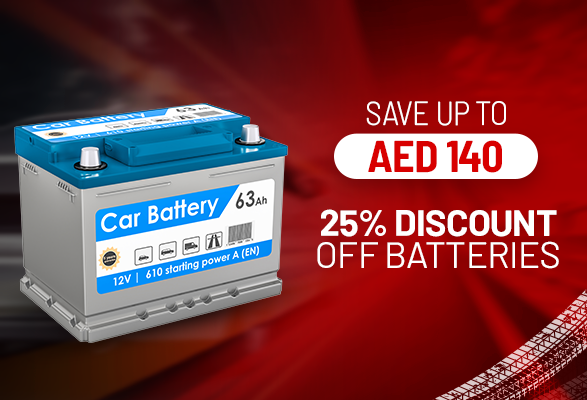  25% off on car battery