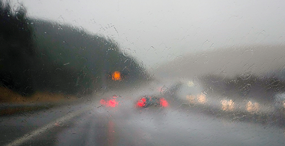 Keep car ventilated in heavy rain
