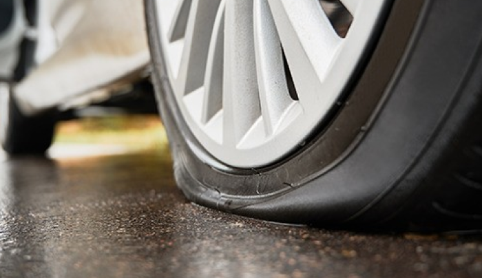 what is a flat tyre