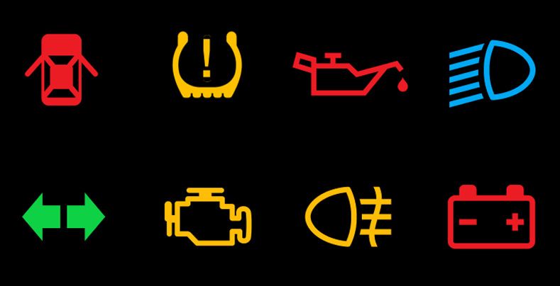 Common Dashboard Symbols and Warning lights